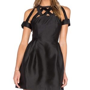 Asilio Black Dress with Strappy Details